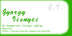 gyorgy visnyei business card