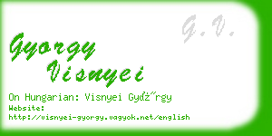 gyorgy visnyei business card